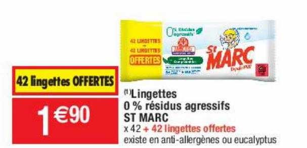 lingettes 0% résidus agressifs st marc