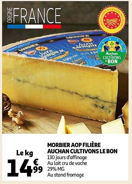 Morbier Aop Filière Auchan Cultivons Le Bon