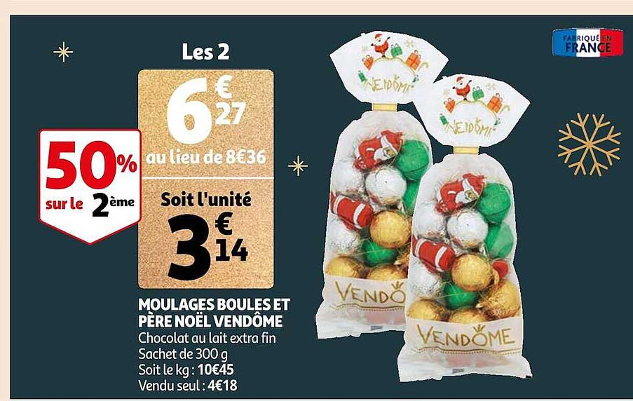 moulages boules et père noël vendôme
