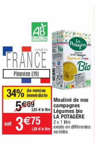 mouliné de nos campagnes légumes bio la potagère