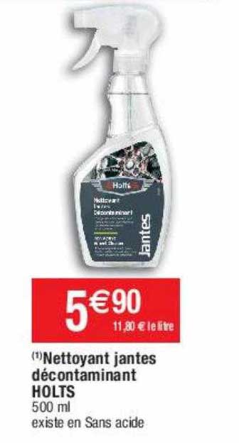 nettoyant jantes décontaminant holts