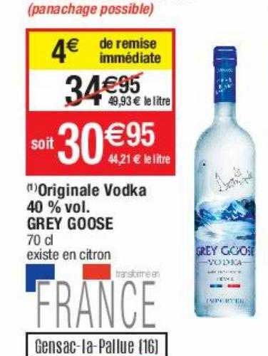 originale vodka 40% vol. grey goose