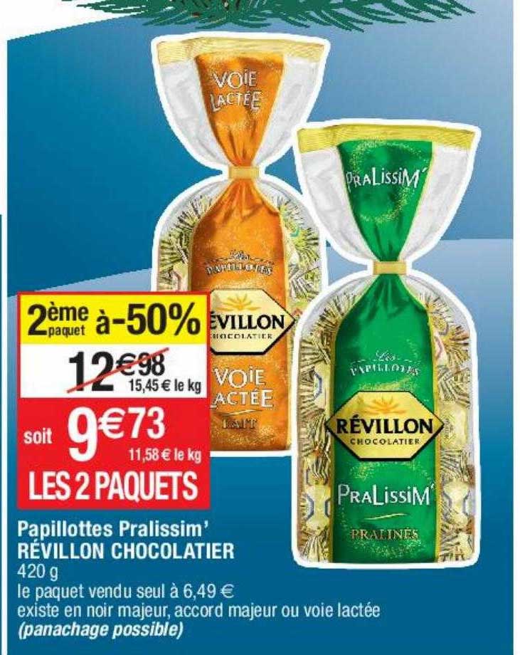 Papillottes Pralissim' Révillon Chocolatier