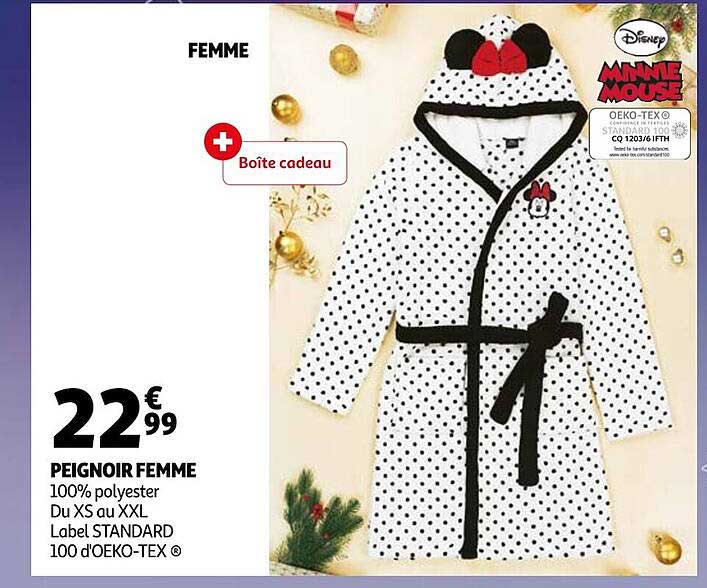 peignoir femme disney mini mouse