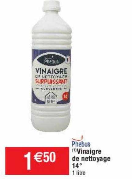 Phebus Vinaigre De Nettoyage 14°