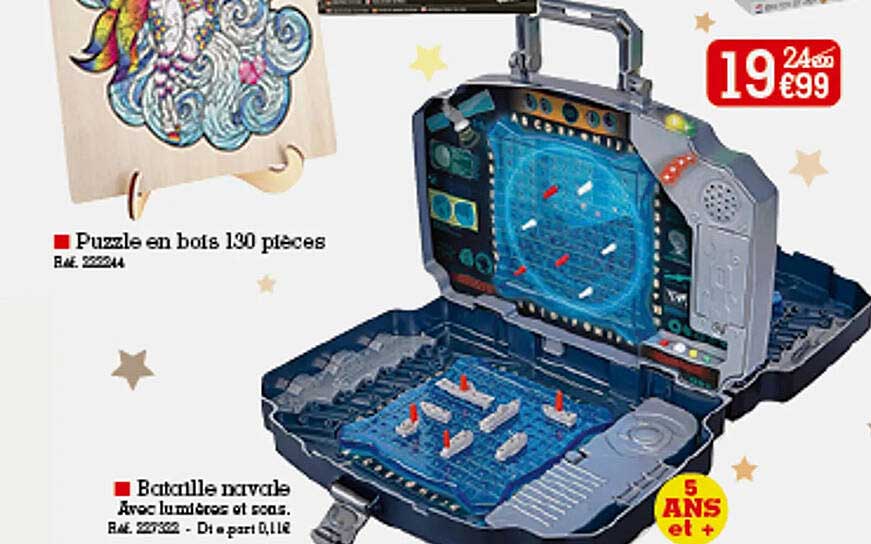 Puzzle En Bois 130 Pièces Ou Bataille Navale