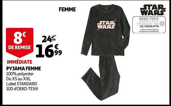 pyjama femme star wars