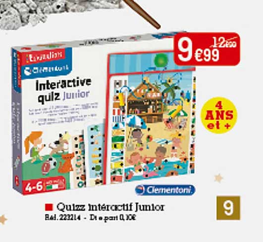 quizz intéractif junior clementoni