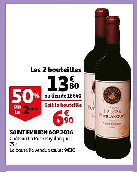 saint émilion aop 2016 château la rose puyblanquet