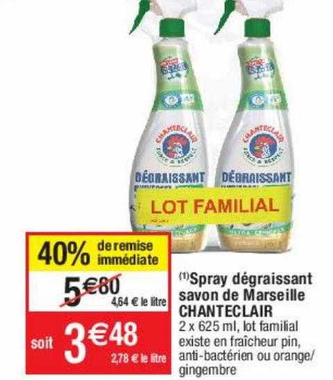 Spray Dégraissant Savon De Marseille Chanteclair
