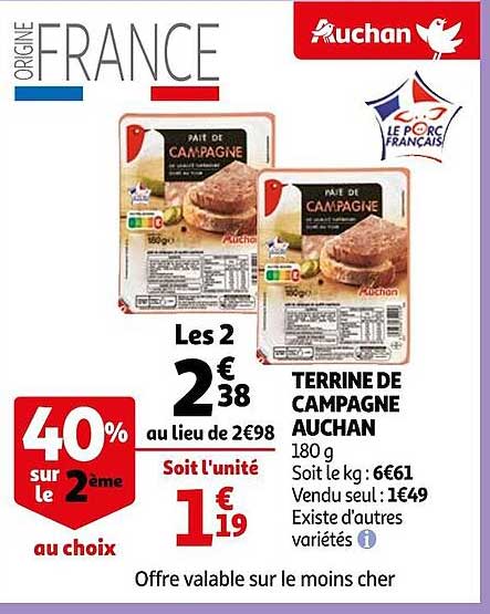 Terrine De Campagne Auchan