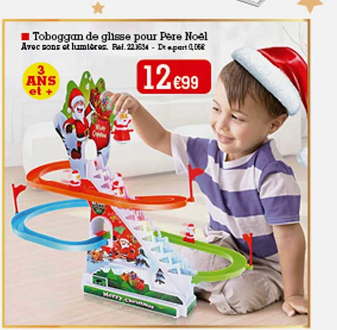 toboggan de glisse pour père noël