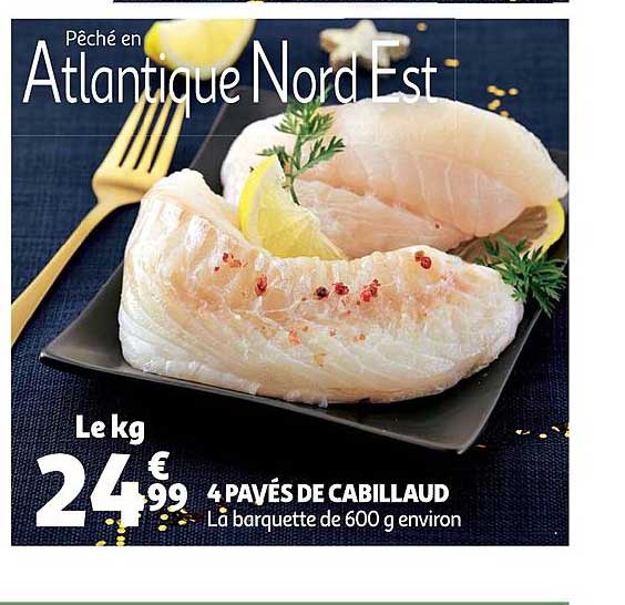 4 Pavés De Cabillaud