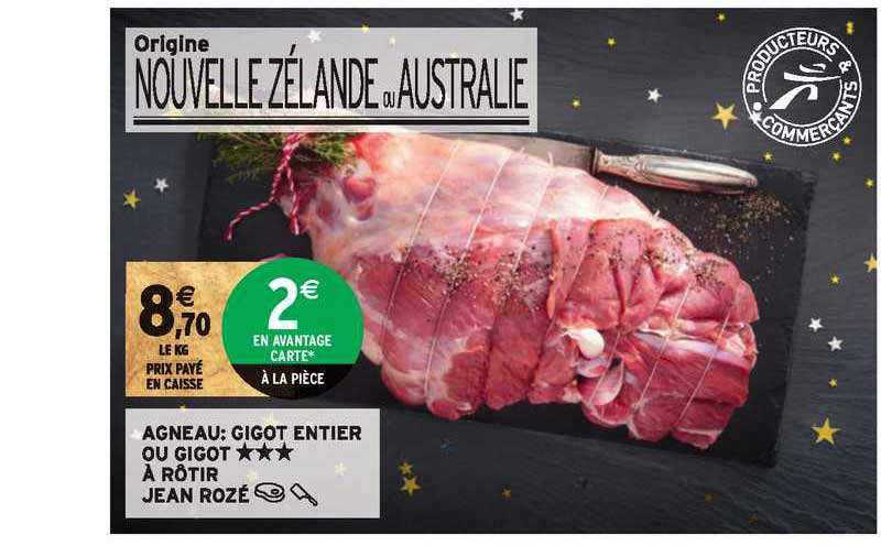 agneau : gigot entier à rôtir jean rozé