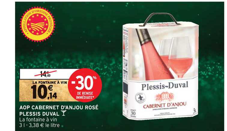 aop cabarnet d'anjou rosé plessis duval