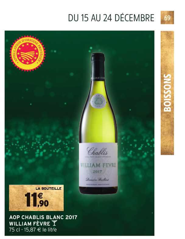 aop chablis blanc 2017 william fèvre