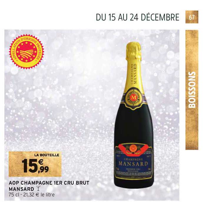 aop chamapgne 1er cru brut mansard