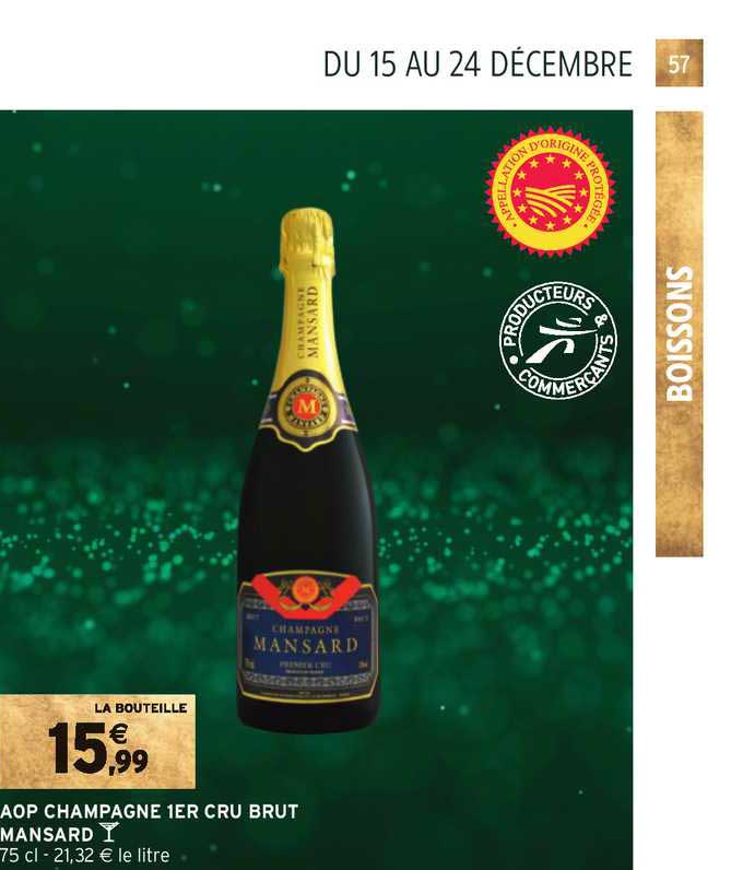 aop champagne 1er cru brut mansard