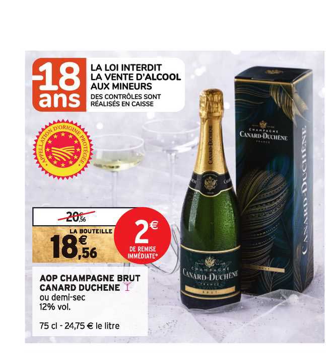 aop champagne brut canard duchene