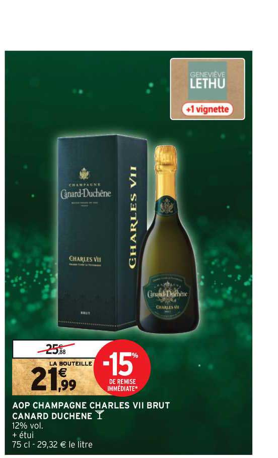 aop champagne charles vii brut canard duchêne