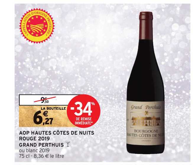 aop hautes côtes de nuits rouge 2019 grand perthuis -34% de remise immédiate