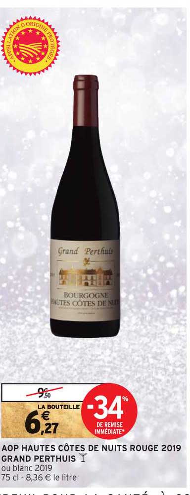 aop hautes côtes de nuits rouge 2019 grand perthuis