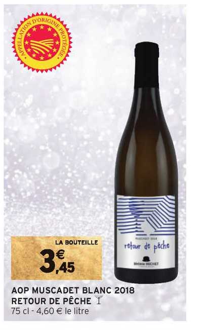 aop muscadet blanc 2018 retour de pêche
