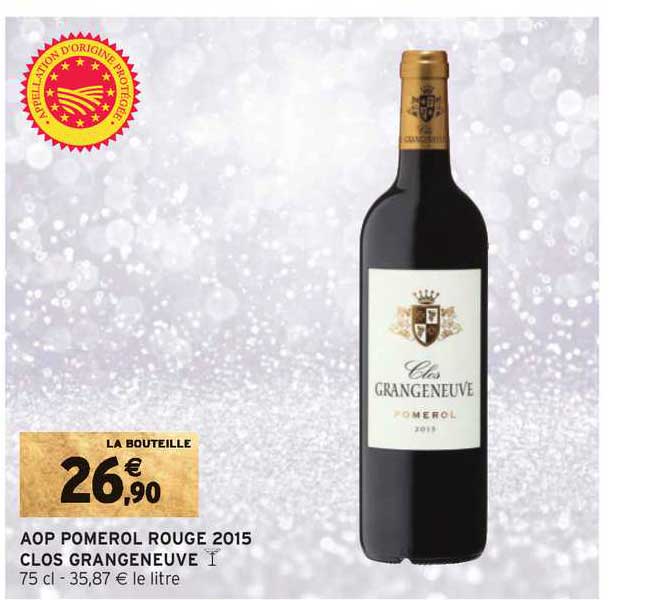 aop pomerol rouge 2015 clos grangeneuve