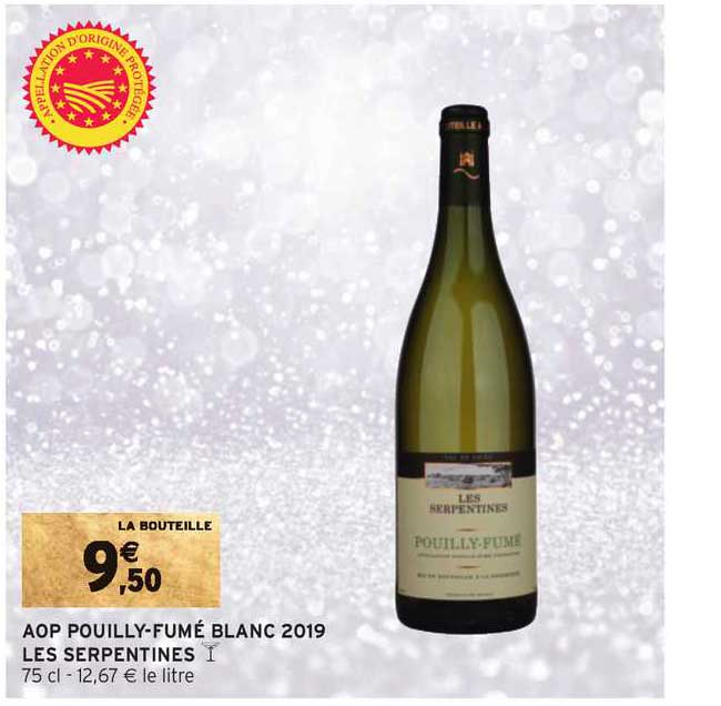aop pouilly fumé blanc 2019 les serpentines