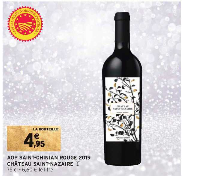 aop saint chinian rouge 2019 château saint nazaire