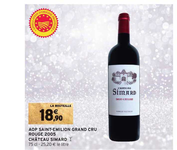 aop saint emilion grand cru rouge 2005 château simard