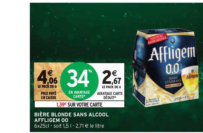 Bière Blonde Sans Alcool Affligem Oo