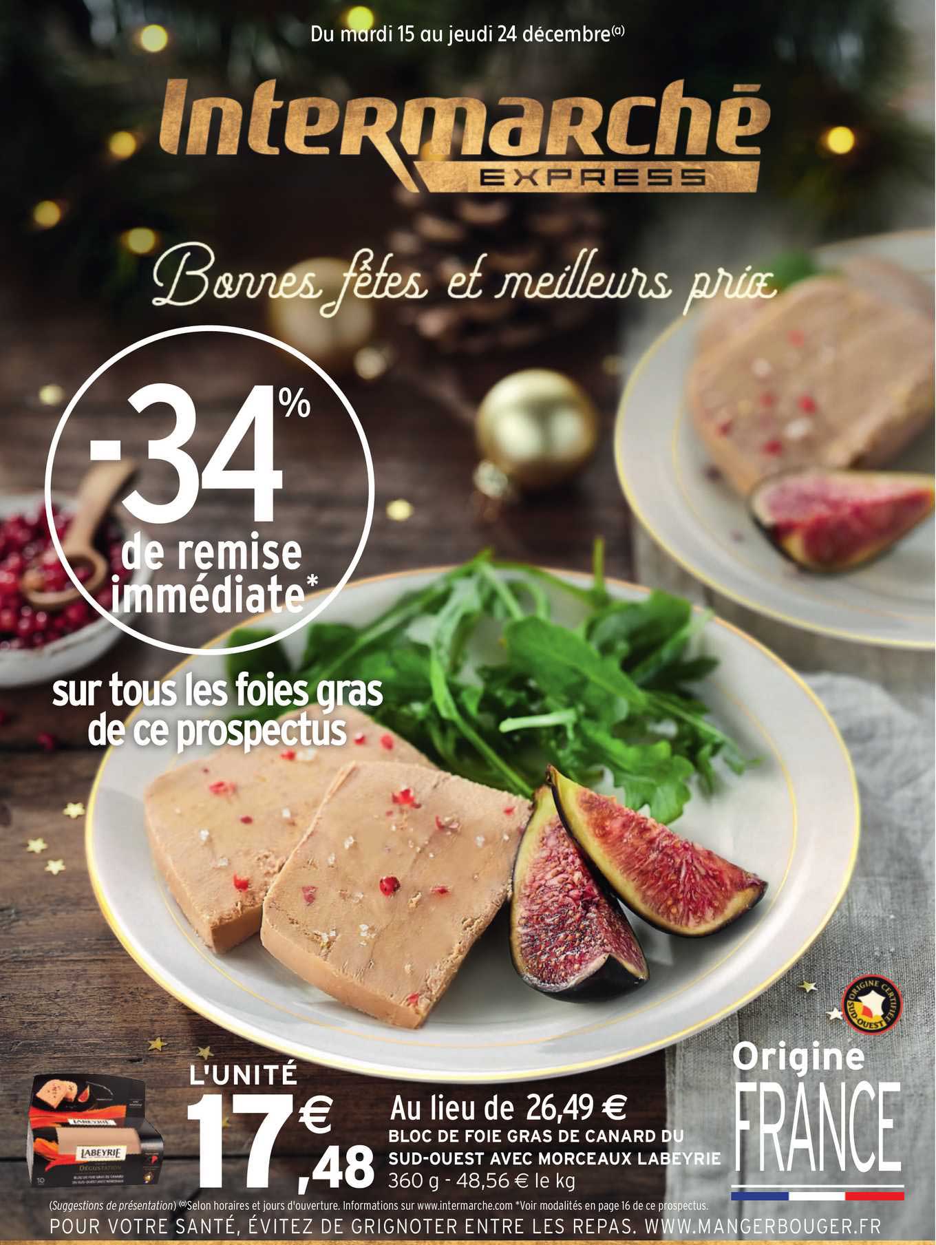 bloc de foie gras de canard du sud ouest avec morceaux labeyrie