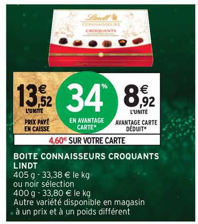 Boite Connaisseurs Croquants Lindt