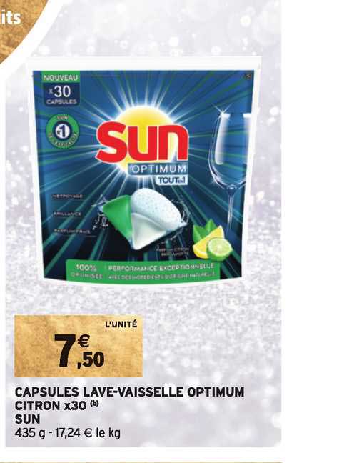 Capsules Lave-vaisselle Optimum Citron X30 Sun