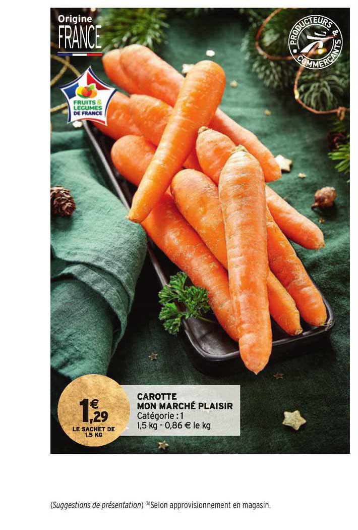carotte mon marché plaisir
