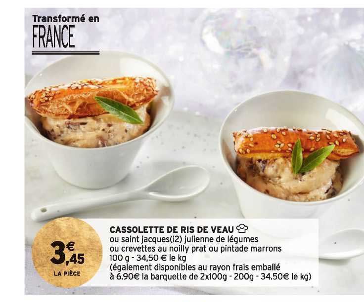 cassolette de ris de veau