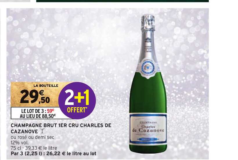 champagne brut 1er cru charles de cazanove