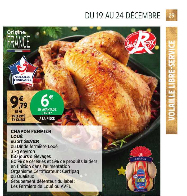 chapon fermier loué ou st sever