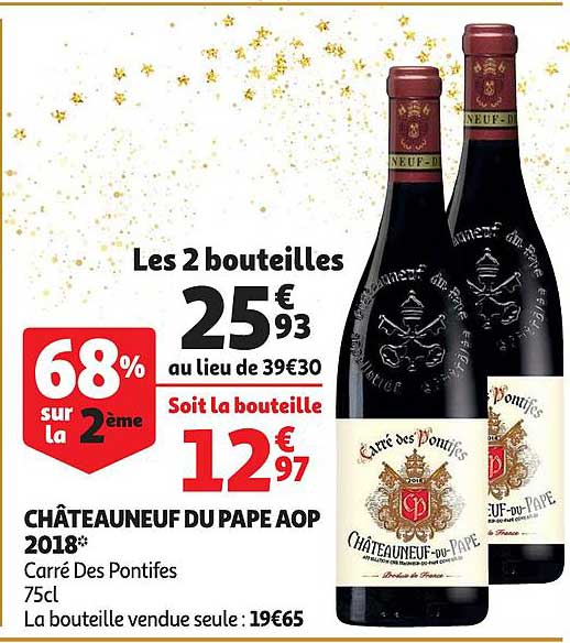 châteauneuf du pape aop 2018 carré des pontifes