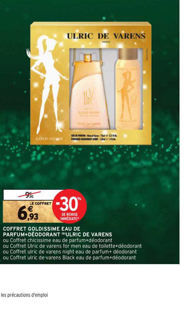 Coffret Goldissime Eau De Parfum + Déodorant Ulric De Varens