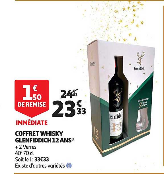 coffret whisky glenfiddich 12 ans