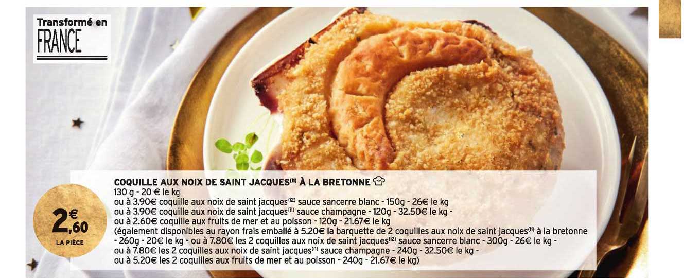 coquille aux noix de saint jacques à la bretonne