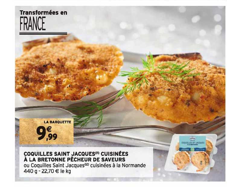 coquilles saint jacques cuisinées  à la bretonne pêcheur de saveurs