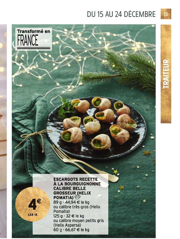 escargots recette à la bourguignonne calibre belle grosseur (helix pomatia)