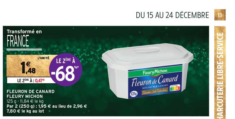 fleuron de canard fleury michon le 2ème à -68%