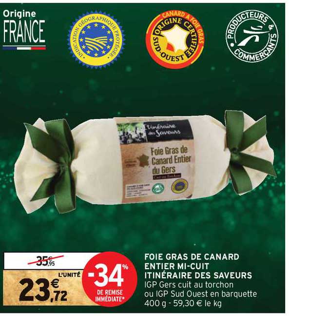 foie gras de canard entier mi-cuit itinéraire des saveurs