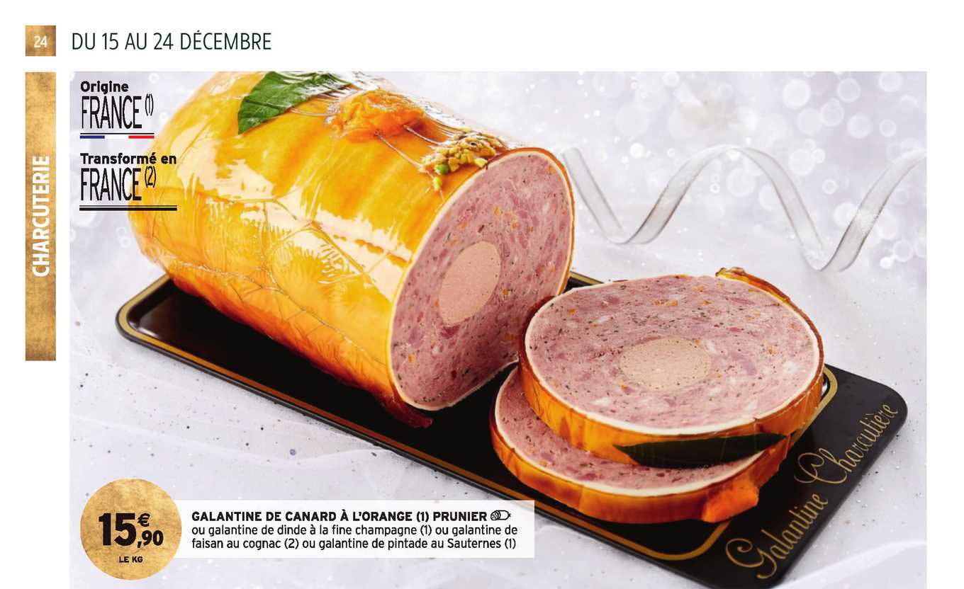 galantine de canard à l'orange prunier