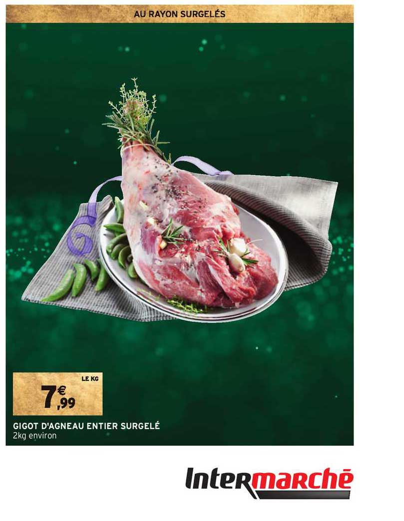 gigot d'agneau entier surgelé
