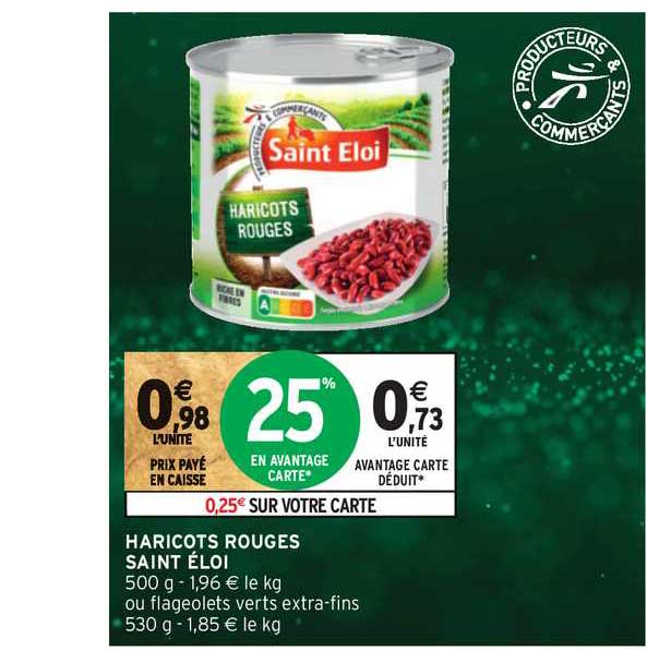 haricots rouges saint éloi